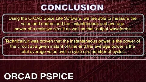 Instantaneous Power | Energy | Average Power using PSpice | Power Elecs Lab | Experiment 2