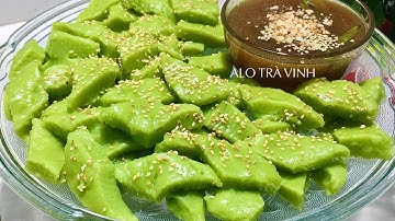 BÁNH ĐÚC LÁ DỨA- Chỉ cần thêm bước này bánh đúc sẽ dai giòn mà không cần dùng đến phụ gia