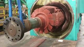 Rotor Removal on Large Industrial Generator