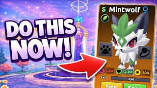 Mint Wolf Evolution And Free S Rank Mint Wolf In Roblox Catch A Monster!
