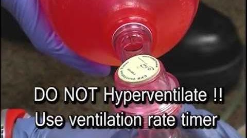 EPIC Training Clip showing BVM* with Ventilation Rate Timer