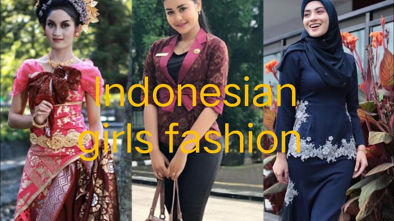 Indonesian girls casual dress 🥻/ girls outfit || trendy fashion - YouTube