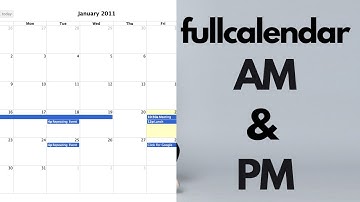 fullcalendar show am pm