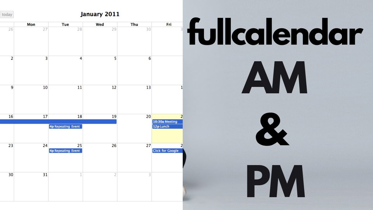 fullcalendar-show-am-pm-youtube