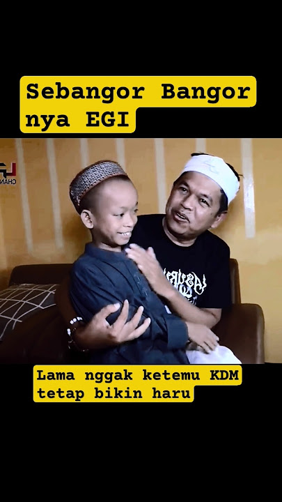 reaksi egi setelah lama nggak ketemu dedi mulyadi