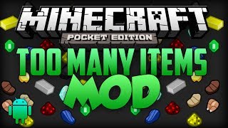 MCPE MOD REVIEW : TOO MANY ITEMS MOD screenshot 5