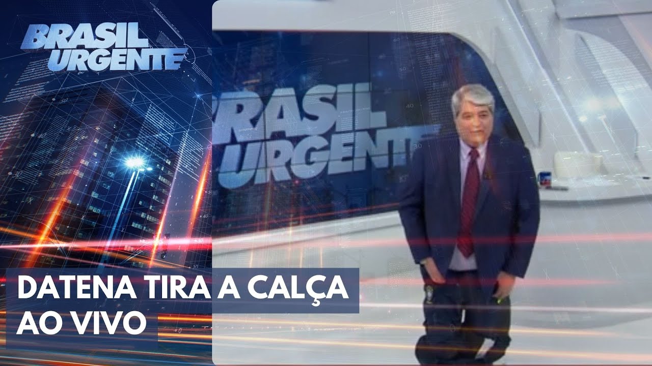 Datena tira a calça ao vivo - YouTube