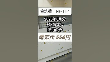 【食洗機】2025年6月分の電気代⚡NP-TH4