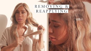 Remove & reapply tape in hair extensions  I FOUND A BETTER WAY