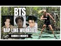 BTS RAP LINE WORKOUT 🔥 CARDIO X WEIGHTS 🔥 BURN UP TO 500 KCAL 🔥 HIGH &amp; LOW IMPACT SHOWN