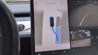 tesla's autopark parallel parking