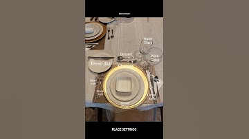Dinner Table Place Settings