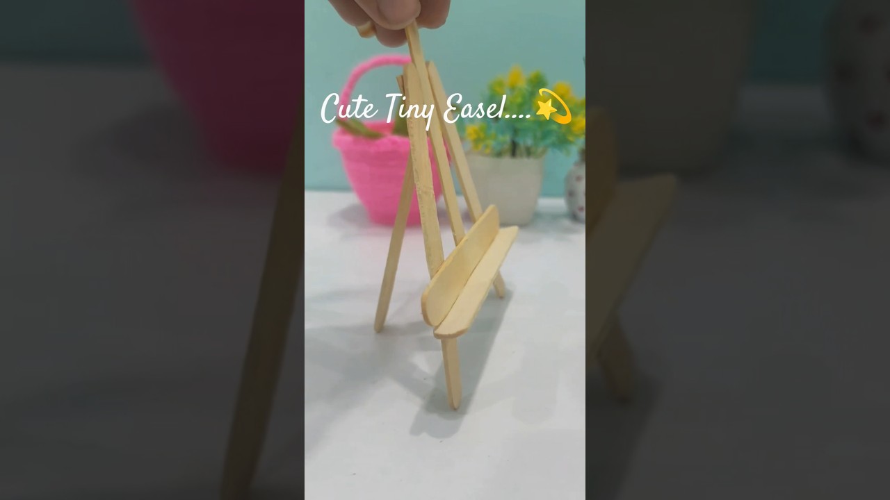 DIY:Easel Stand ✨|Popsical Stick Art & Aesthetic Decor |
