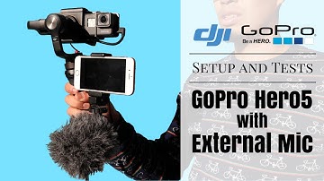 DJI Osmo Mobile + GoPro Hero 5 External Microphone Setup and Tests