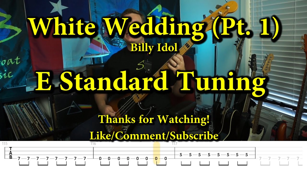 White Wedding (Part 1) - Billy Idol (Bass Cover with Tabs)