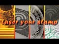 Make your own personal stamp with a laser engraver.