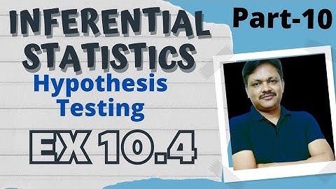 t Test | Ex 10.4 Inferential Statistics part 10 | Applied maths Class 12 | Gaur Classes