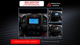 Ford F-150 &amp; Super Duty Sony XAV-AX3700 / AX4000 / AX6000 / 9000ES Install | Prolific Audio 7" Kit
