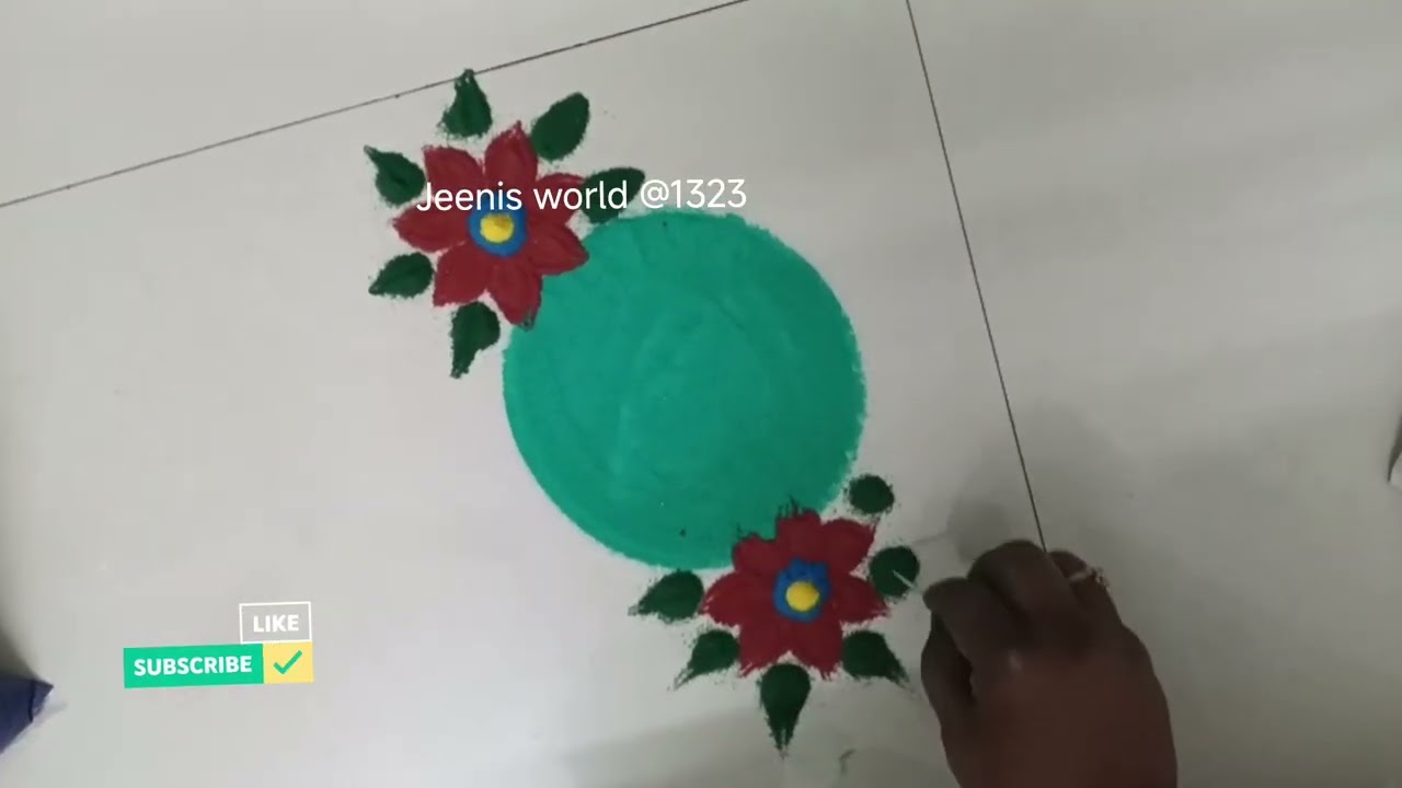 🌿🪷✅ sankranti special Rangoli 🪷✅ by jeenis world @1323