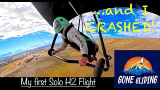 FIRST Solo Hang Glider Flight as a brand new H2 Pilot | USHPA H2 | Hang Gliding | POTM SS Utah