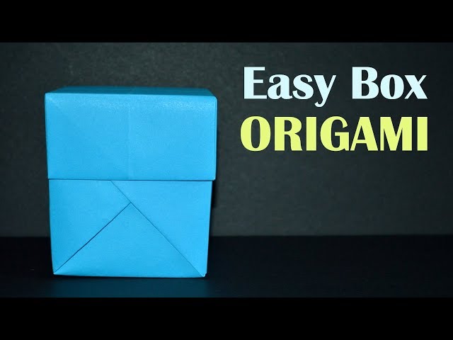 How to fold Origami Gift Box with Lid (Traditional) 