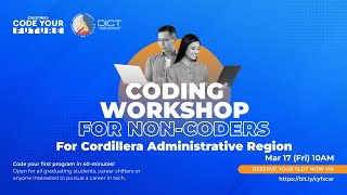 Code Your Future: 40-mins Coding Workshop for Non-Coders for Cordillera Administrative Region