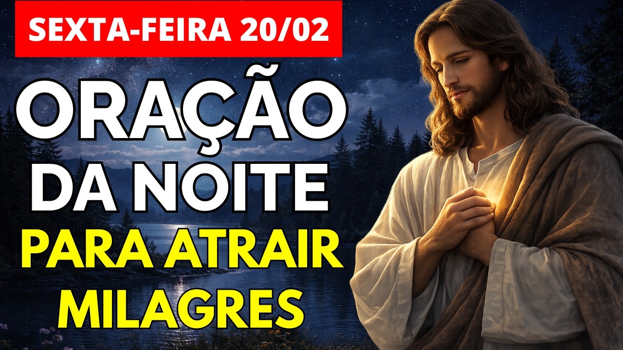 Oração da Noite 20/02 | Sexta Feira de Renovação e Milagres