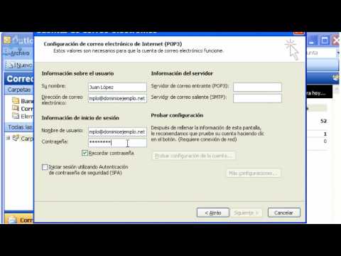 Tutorial Outlook2003: Configurar cuentas de correo electronico