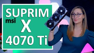 MSI GeForce RTX 4070 Ti Suprim X Review - Thermals, Noise, Clocks & Power