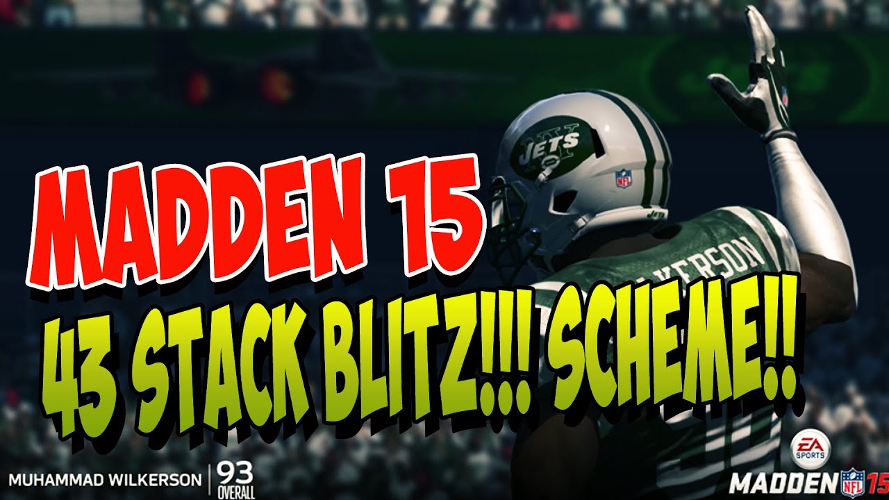 Madden 15 | 43 stack B Gap Blitz Scheme | Defense tips | Madden 15 Gameplay