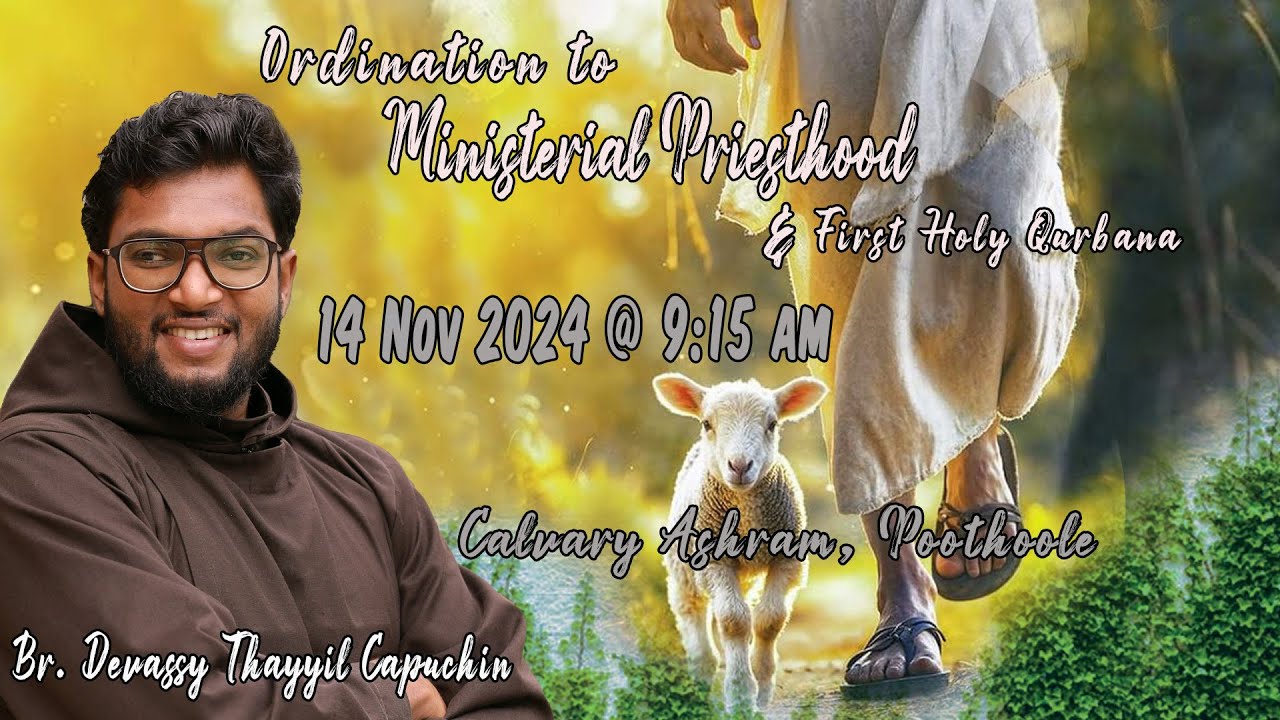 Priestly Ordination & First Holy Qurbana | Br. Devassy Thayyil Capuchin | Live | Vox Assisi