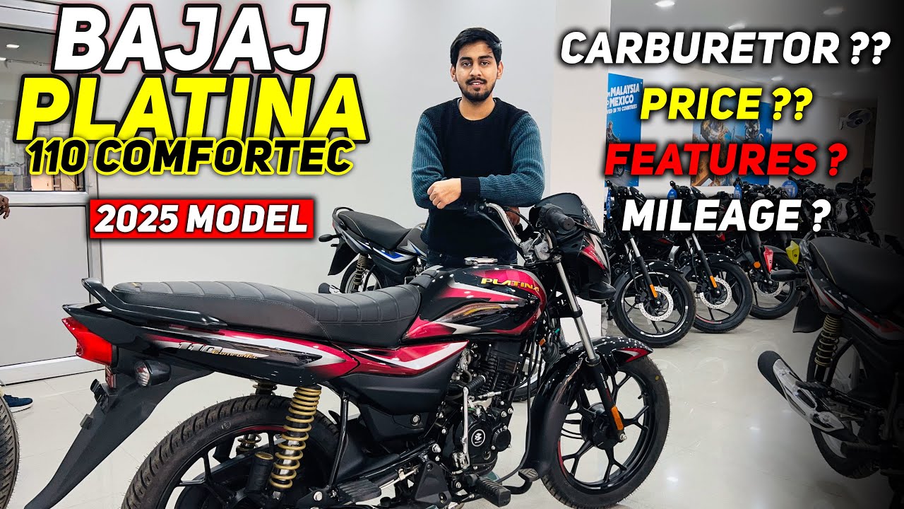 Bajaj Platina 110 Comfortec 2025 Review | Comfort, Mileage & Features ...