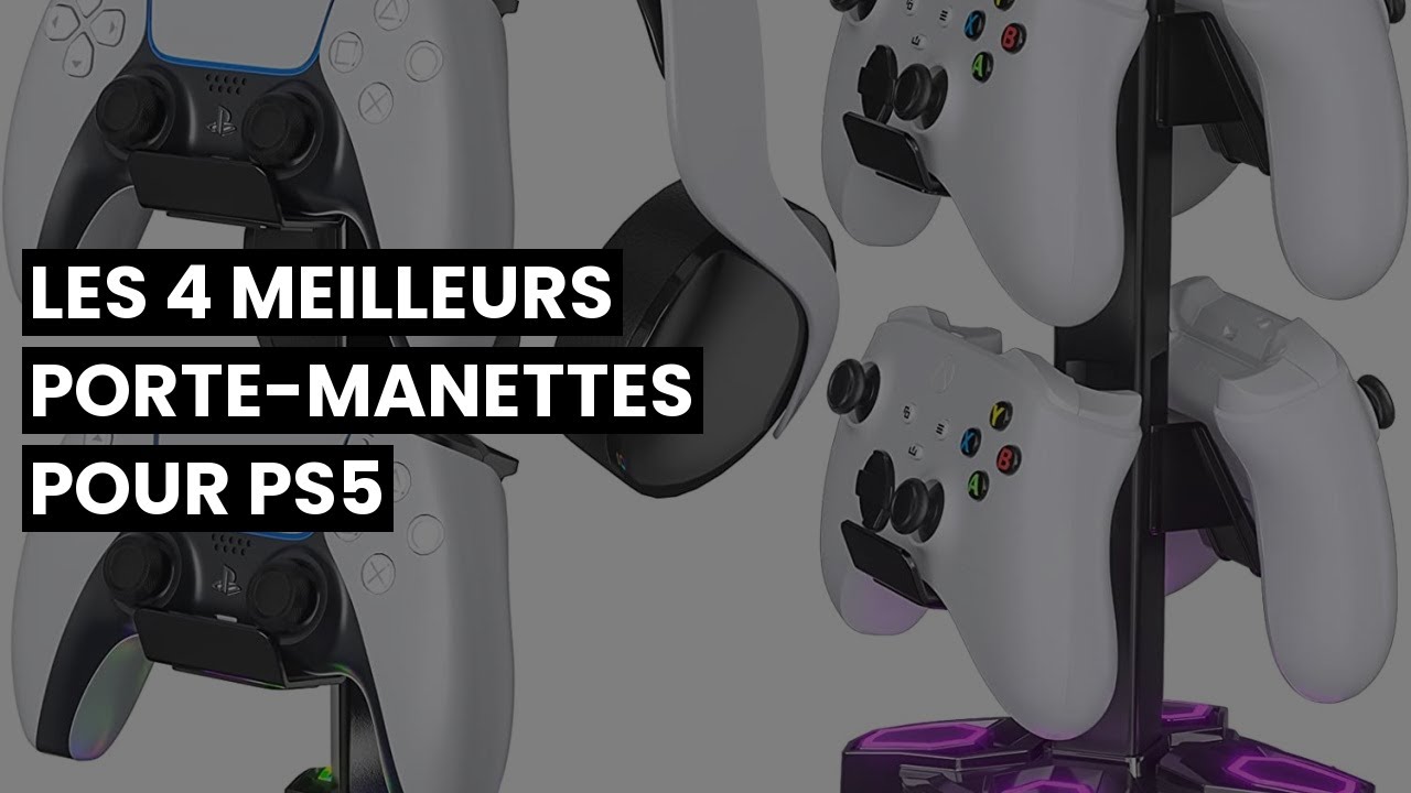 Support de Manette de Jeu, Support de Casque et Support Mural pour Manettes  Compatible avec PS3/PS4/PS5/Xbox 360/Xbox One/S/X/Elite/Series S/Series X,  Lot de 4