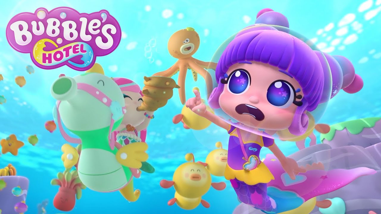 Bubble's Hotel Full Episode 🫧 The Golden Conch 💛 Fun Underwater Cartoon!