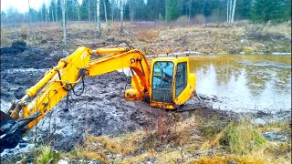 Digging My FIRST Pond  Got Stuck