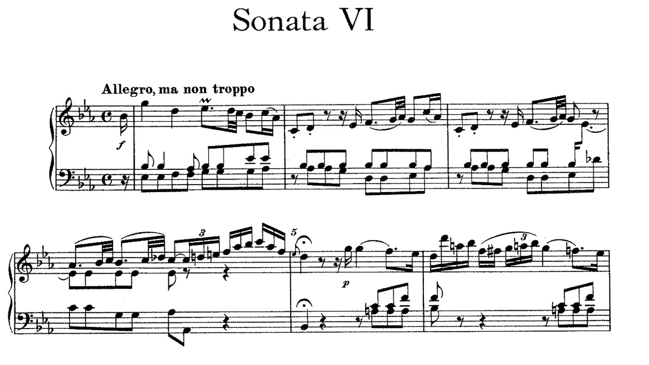 WF Bach: Fortepiano Sonata 6 in E flat major F.5 - Hans Kann, 1975