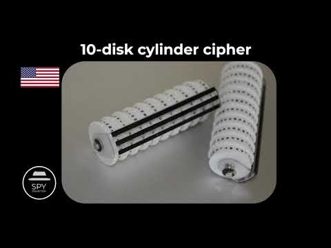 10-disk cylinder cipher