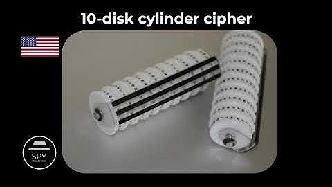 10-disk cylinder cipher system