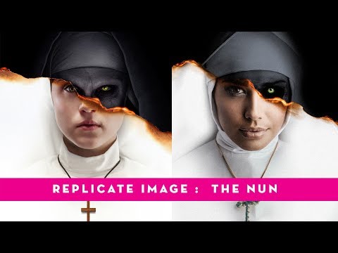 PHOTOSHOP TUTORIAL Replicating image : The Nun Movie Poster