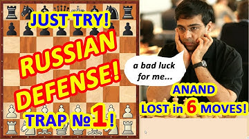 Vishy Anand lost Chess Opening in 6 MOVES | Chess tricks and traps