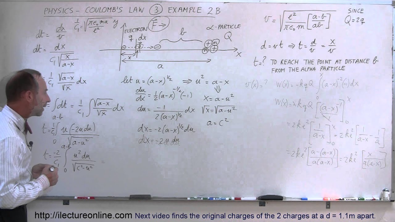 Physics 35 Coulomb's Law (6 of 8) Example 2B (Challenging Problems ...