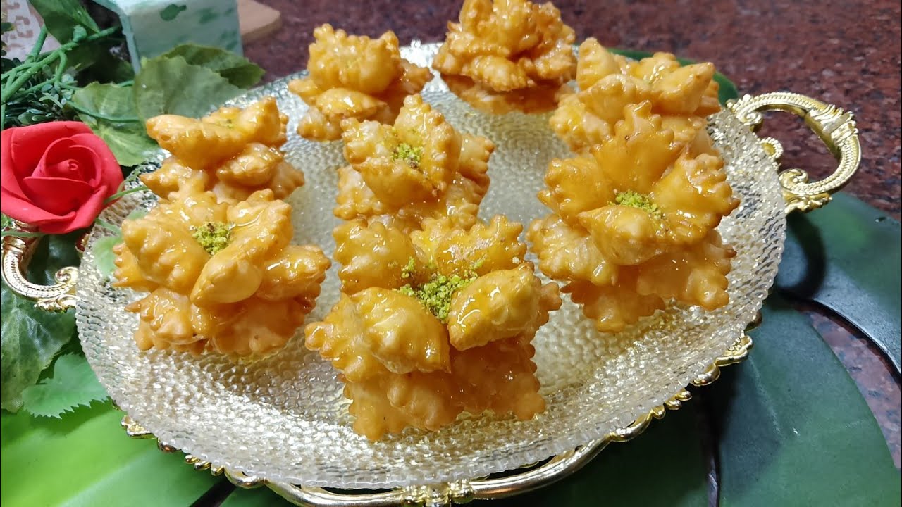 مقرقشات الوردة 🇩🇿 ناجحة 💯 خفيفةو بنينة بزاف بزاف توالم كامل المناسبات 🥳🎉💥