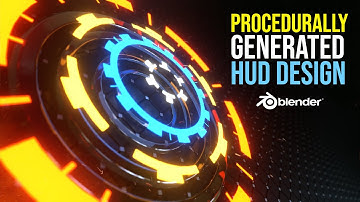 Procedural HUD design in Blender Eevee │ Blender 2.8 Mograph Tutorial