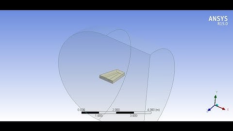 Ansys Fluent Tutorial - Flow over 3D wing - Part 1