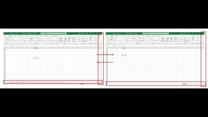 Cách hiện thanh chứa các sheet trong excel