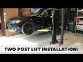 MaxJax TWO POST LIFT // Home Garage Installation