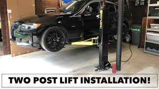 MaxJax TWO POST LIFT // Home Garage Installation
