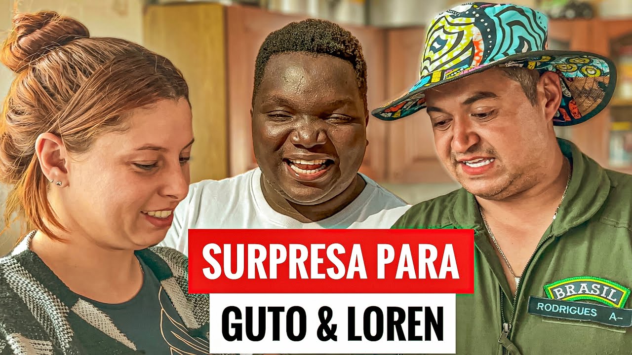 FIZ UMA SURPRESA PARA O GUTO E A LOREN ANTES DE IR EMBORA 🇧🇷🇲🇿