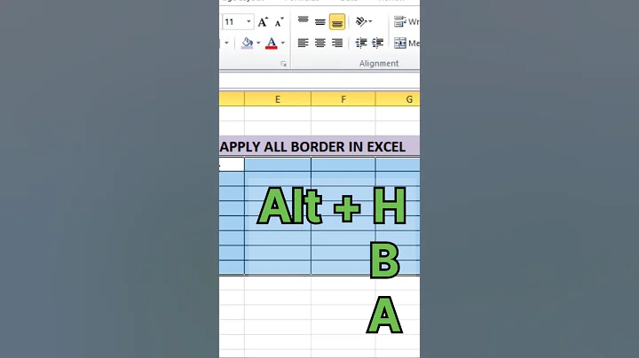 How to add border in excel Shortcut key🔥✅ #shorts #video #new #tricks #excel
