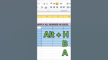 How to add border in excel Shortcut key🔥✅ #shorts #video #new #tricks #excel